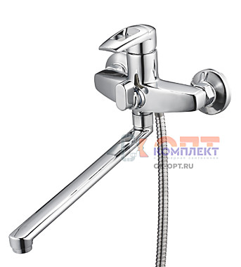 Смеситель G.Lauf для ванны с плоским пов. изливом (Lt), ø35 встр. перекл. LWF7-A113