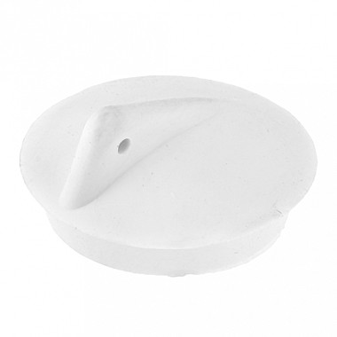 Пробка для ванной д4,5см, h2,1см, резина, белый (Россия)