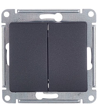 GLOSSA 1-клавишный выключатель антрацит
