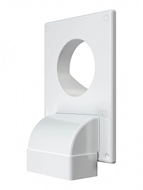 Решетка вентиляционная 1825РУ12,5Ф 185х254 разъемная фланец D125/60х120 ЭРА