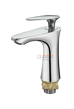 Смеситель G.Lauf ручка джойстик для умывальника монолитный, ø35, гайка(корона) LOT1-A010