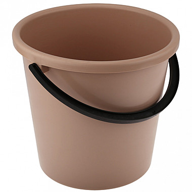 Ведро пластмассовое 10л, д28см, h26см, пищевое, ПВД полиэтилен высокого давления, т.м. NECO (Россия)