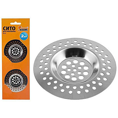 Сито д/раковины SS-2, 1шт.Рыжий кот