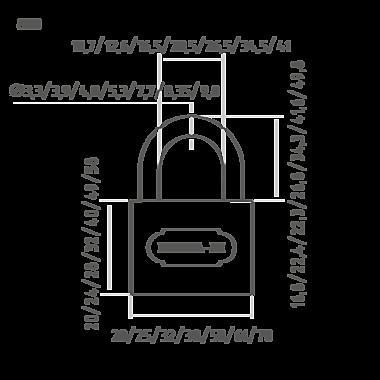 Н-М Замок навесной ЗН-800-20 мм (2 кл.)