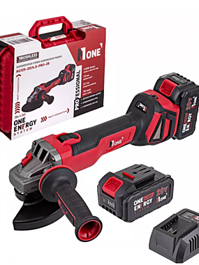 УШМ NUMBER ONE AG125-18/3.0-PRO-2B, 125 ММ, 20 В (2 АКБ 3 АЧ, КЕЙС)