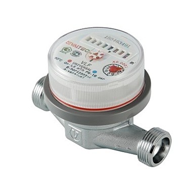 Водосчетчик унив., квартирный, до +90^С, 1,5м3, 1/2