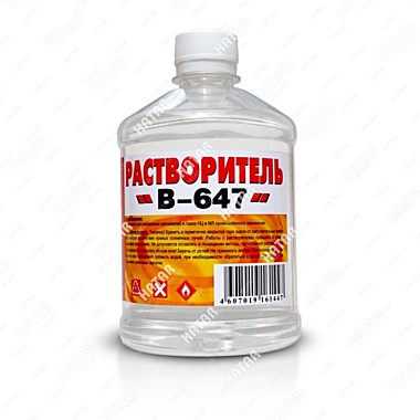 Растворитель 647 Вершина (0,5 л)