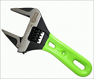 Ключ разводной Cr-V с тонкими губами 0-34мм,укороч.рукоятка,140мм