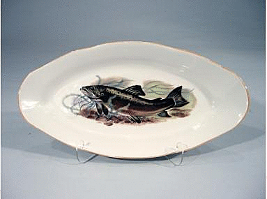 Селедочница 25см фарфор РЫБЫ