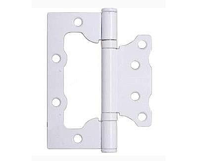 АЛЛЮР 100х75 2BB WW Блистер 2 подш. белая Петля накладная без врезки 2шт.