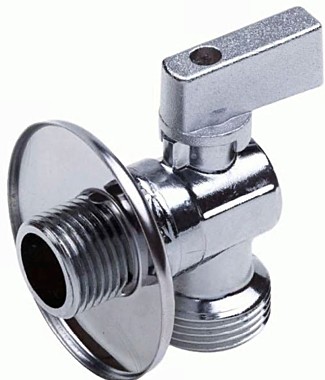Кран шаровый угловой “VIEIR” 1/2″ x 3/4″ нар.-нар.