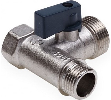 Кран 3-прох шаровой 1/2''-3/4''-1/2'' вн/нар/нар Aqualink