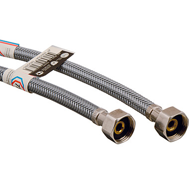 подводка для воды гибкая в оплетке нейлон 80 см в/в 1/2