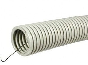 uplast труба гофр. ПВХ d20мм с зондом 25м легкая 