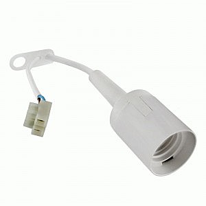 Патрон подвесной Е27,клеммная колодка белый,4А 250В