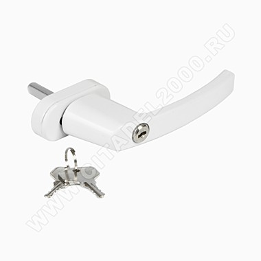 Ручка оконная с замком,металл