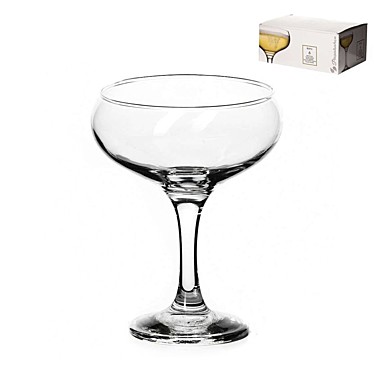 Бокалы для шампанского набор 6шт 270мл стекло БИСТРО