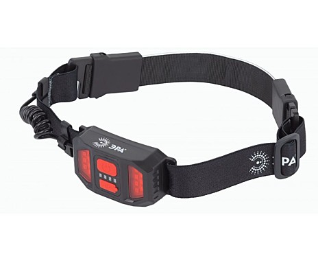 ЭРА фонарь налобный GA-807 Кибер 5W(350lm) аккум. 1000mAh гибкая COB-матрица 3 реж IP44