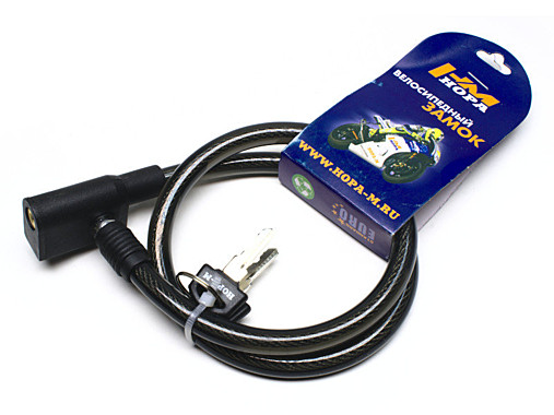 Н-М Замок велосипедный №22 размер ф6х1000мм