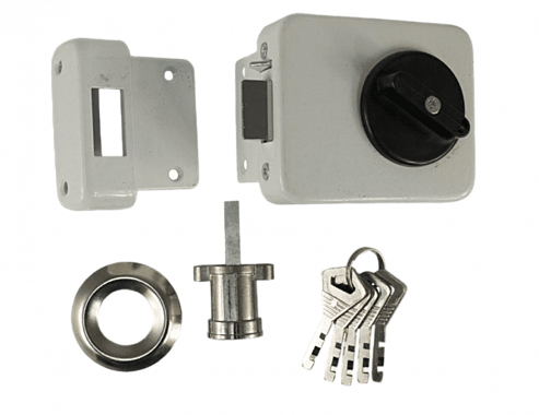 Замок накладной ЗН-40 BASARA MWP (аналог ШО-40 г.Минск) (белый, автомат)