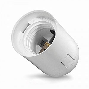 Патрон Е27 термопластик подвесной белый 4А 250В Universal