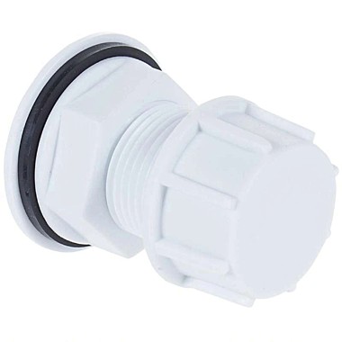 Штуцер в бак (емкость) с заглушкой и прокладкой 1