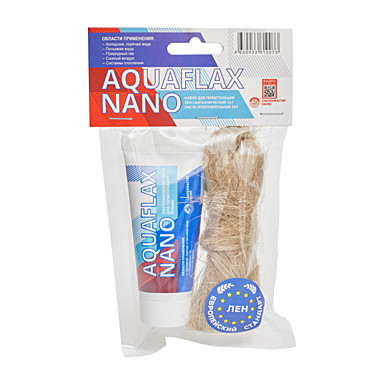 Комплект монтажный Aquaflax nano с европейским льном в пакетах (тюбик 30гр + лен 15гр)