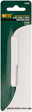 Сверло по металлу fit hss 1.0мм 1 шт.