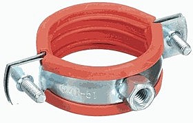 Хомут усилен. оцинк. с резин.уплотн. 3/4