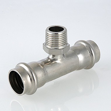 Тройник нержавеющая сталь 18x1/2' НР VTi.933.I.180418 VALTEC