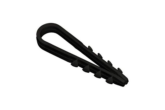 Дюбель-хомут 5/10 круглый чёрный