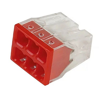 Строительно-монтажная клемма с пастой, 6 отверстий  Smartbuy