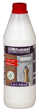 Грунт акриловый 1л Bitumast