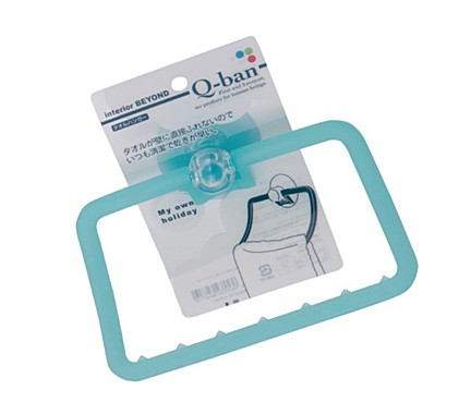 Держатель для полотенец на присоске (голубой) Yamada