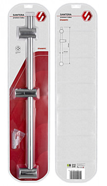 Стойка SANTERA для душа из нержавеющей стали, высота 67см, в блистере. ST608HYC