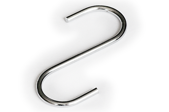 Крючок для трубы D-25 хром 