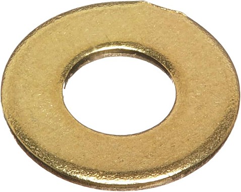 Шайба 16 латунь никелированная 
