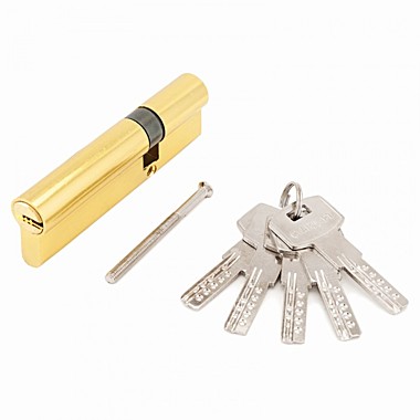 Стандарт F-01 100(30х10х60) GP 5кл золото перф. ключ/ключ Цилиндровый механизм