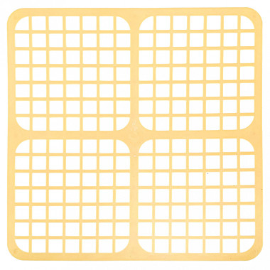 Решетка для раковины пластмассовая 25х25см, полипропилен, цвета микс