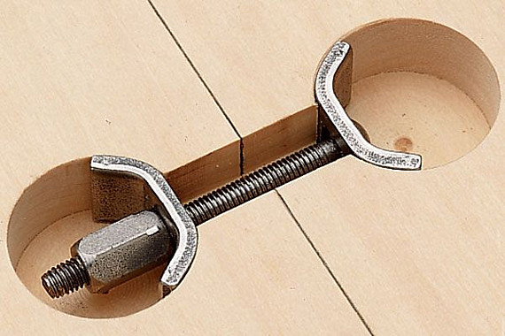 Стяжка мебельная L-100 для столешниц