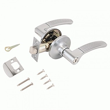 Ручка дверная с защелкой Апекс 8026-03-S/CR хром