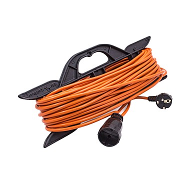 Удлинитель силовой на каркасе, 1 розетка, ПВС 2х1,5мм², 16А, 3,5кВт, б/з, 30м