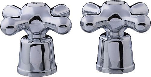 Маховик Люкс крест пласт. квадрат 7*7 короткий (пара) Melodia 20219