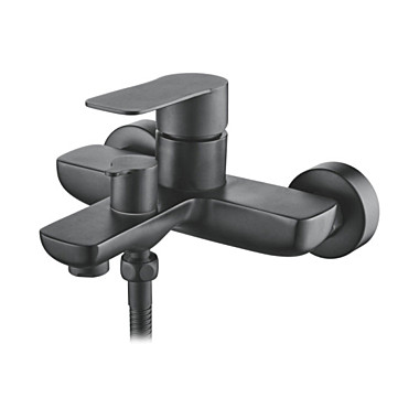 Смеситель для ванны с коротким изливом,чёрный Ledeme L73218B