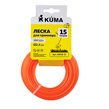 Леска для триммеров Park 2,0мм, 15м, кадрат