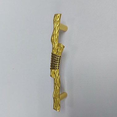 Ручка мебельная L65мм.бант золото