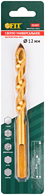 Сверло унив. по кафелю, стеклу, керамограниту, бетону, кирпичу, трехгранный хвостовик, 12 х 120мм