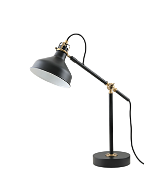 Светильник настольный E27, цвет черный ASCONNECT