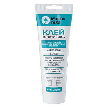 Клей-шпатлевка для потолочной плитки и плинтусов MasterTeks Homemaster 9753110 акриловый, 400 г