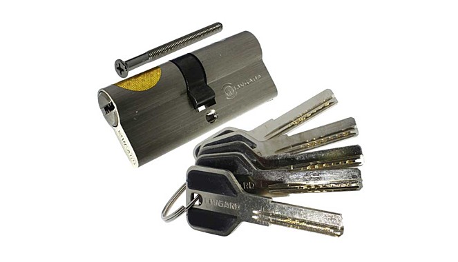 Цилиндровый механизм LIVGARD C70 перфо.ключ-ключ SN матовый никель